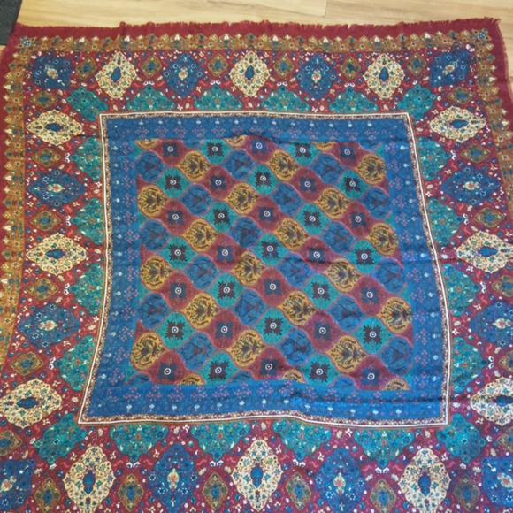 Absolutely beautiful vintage print wrap/shawl - Picture 6 of 6